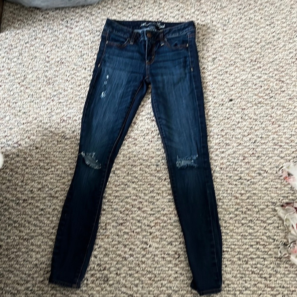 American Eagle distressed skinny jeans